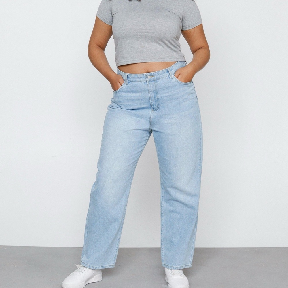NWT NASTY GAL Daya plus size 16 super pale wash